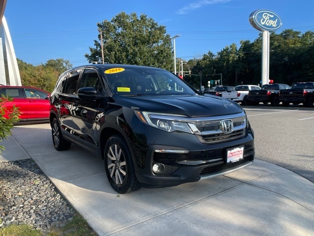 Certified 2019 Honda Pilot EX-L with VIN 5FNYF6H58KB063713 for sale in Haverhill, MA