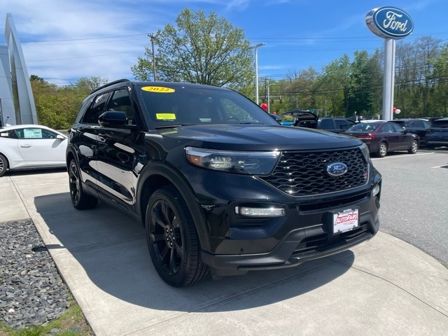 Certified 2022 Ford Explorer ST with VIN 1FM5K8GC6NGB00936 for sale in Haverhill, MA