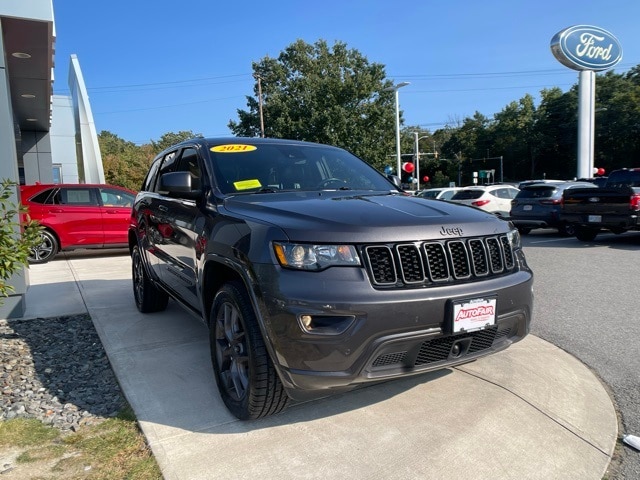 Certified 2021 Jeep Grand Cherokee 80th Edition with VIN 1C4RJFBG9MC616592 for sale in Haverhill, MA