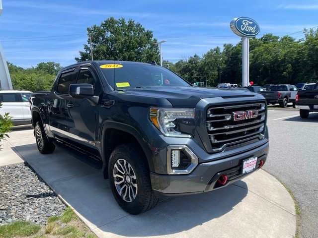 Certified 2021 GMC Sierra 1500 AT4 with VIN 1GTP9EED8MZ193402 for sale in Haverhill, MA