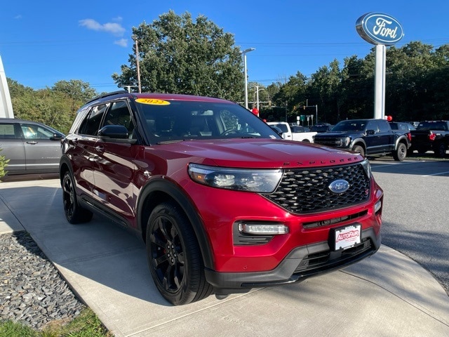 Certified 2022 Ford Explorer ST with VIN 1FM5K8GC3NGC19320 for sale in Haverhill, MA