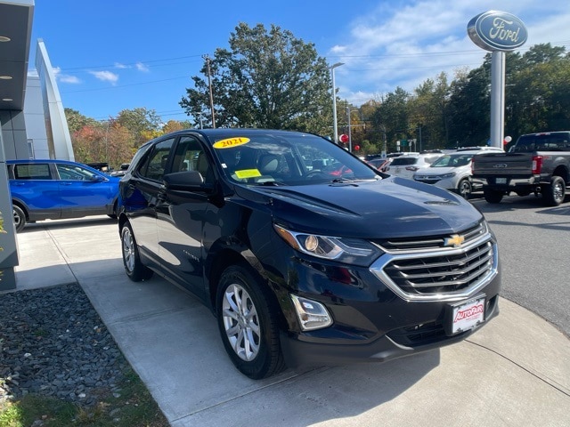 Certified 2021 Chevrolet Equinox LS with VIN 3GNAX5EV5MS141508 for sale in Haverhill, MA