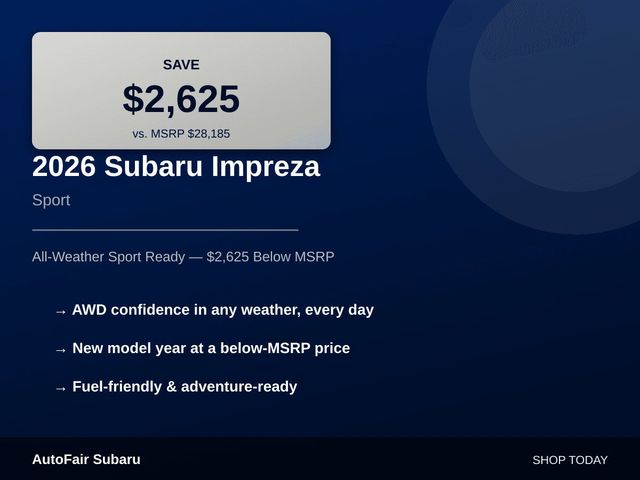 2026 Subaru Impreza Sport - Photo 14