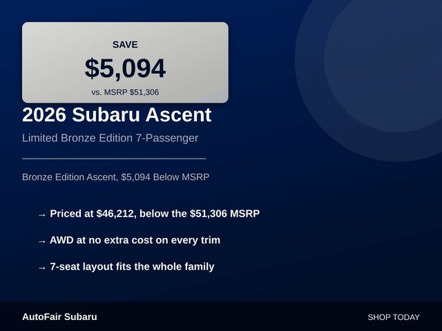 2026 Subaru Ascent Limited Bronze Edition - Photo 15
