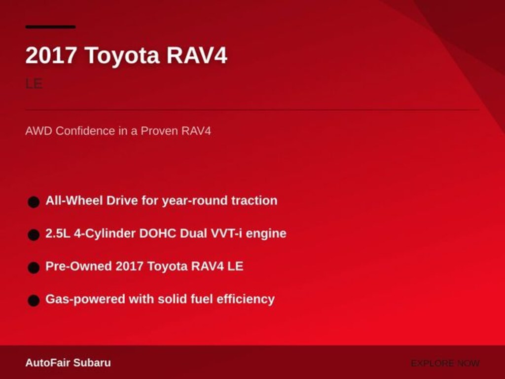 Used 2017 Toyota RAV4 LE SUV