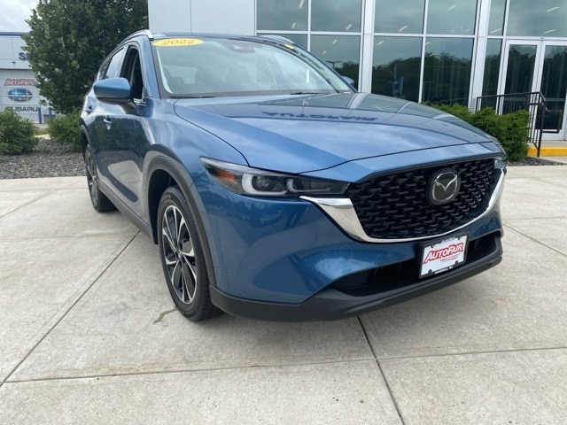 Certified 2022 Mazda CX-5 S Premium package with VIN JM3KFBDM9N1535739 for sale in Haverhill, MA