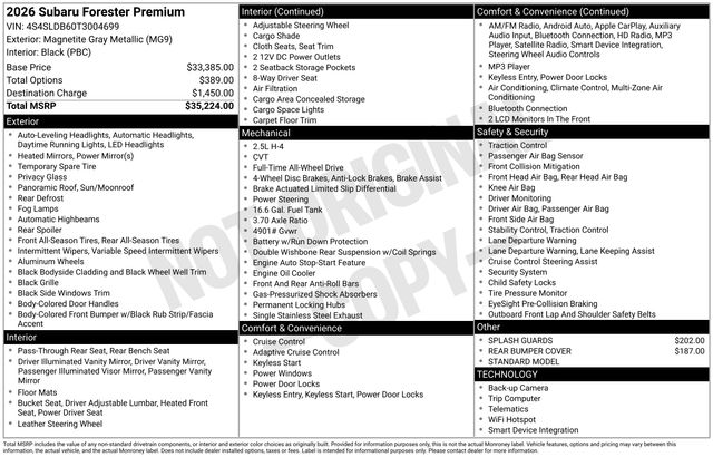 2026 Subaru Forester Premium - Photo 12