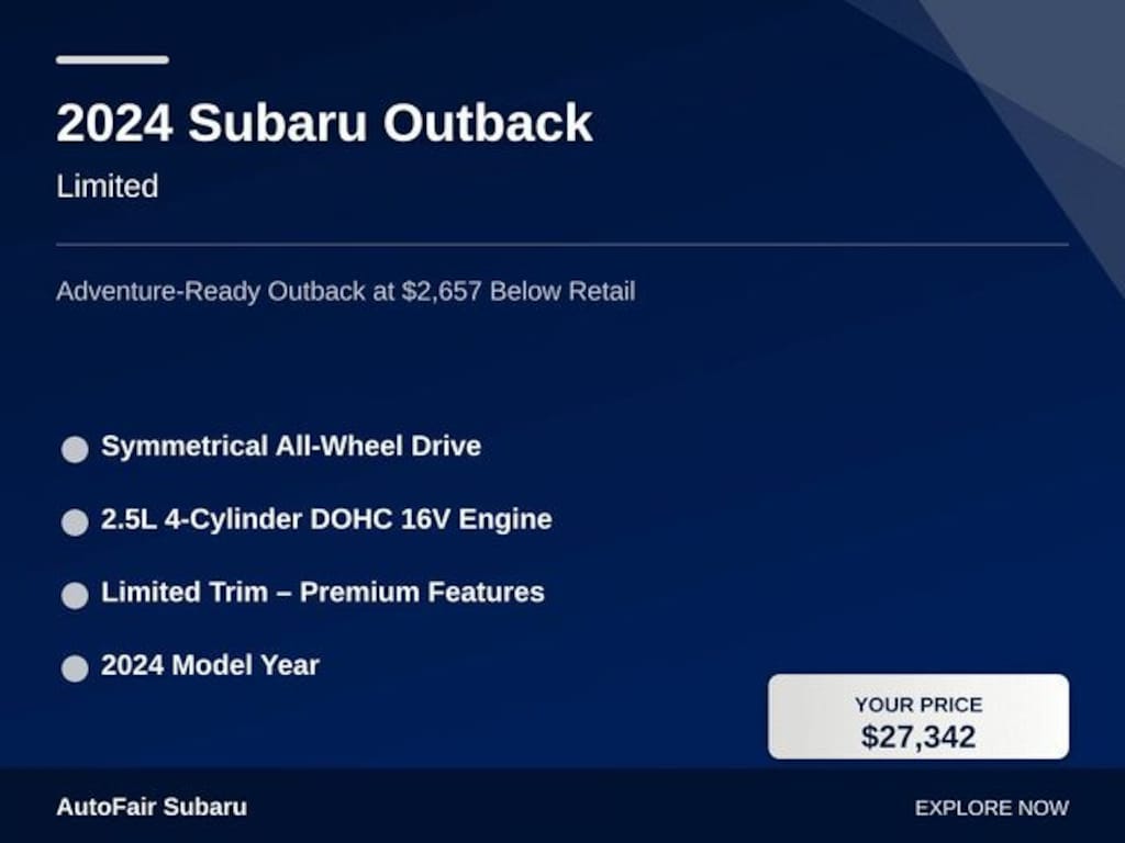 Used 2024 Subaru Outback Limited SUV