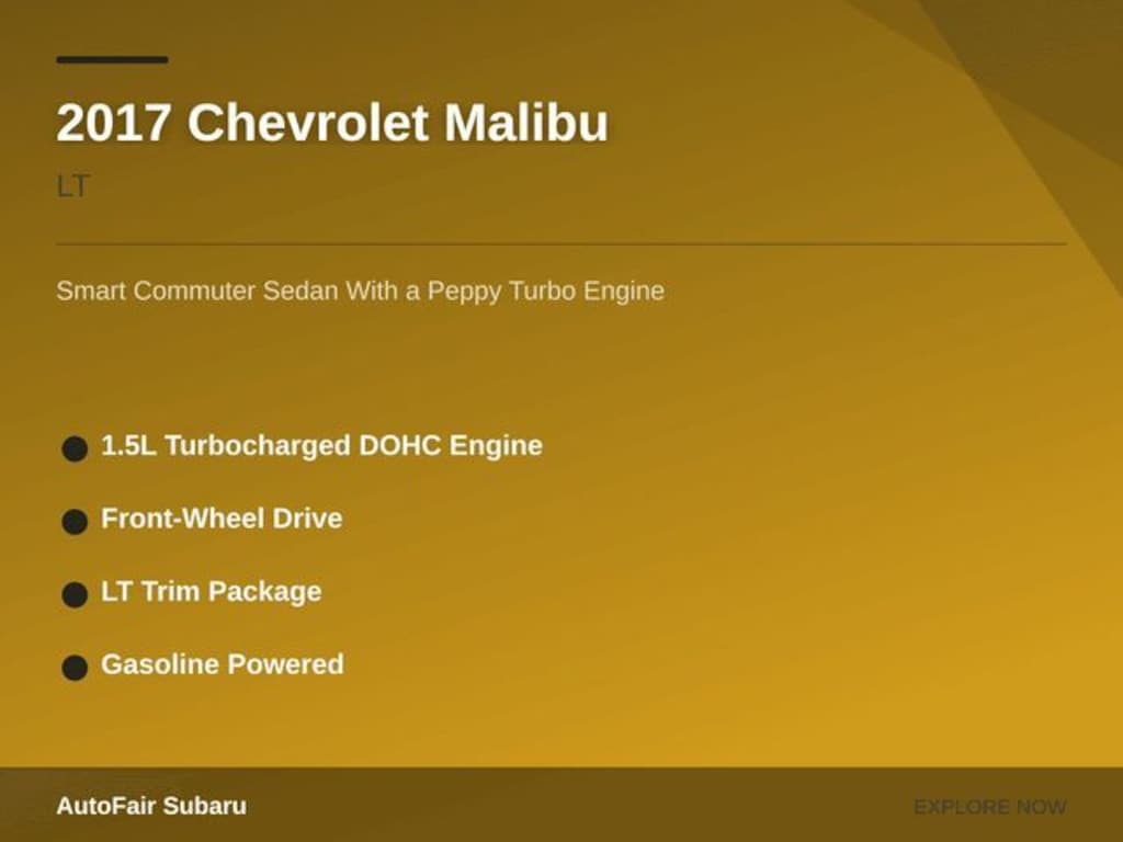 Used 2017 Chevrolet Malibu LT Sedan