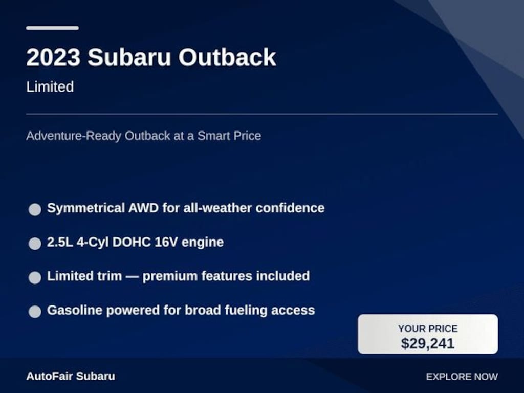 Used 2023 Subaru Outback Limited SUV