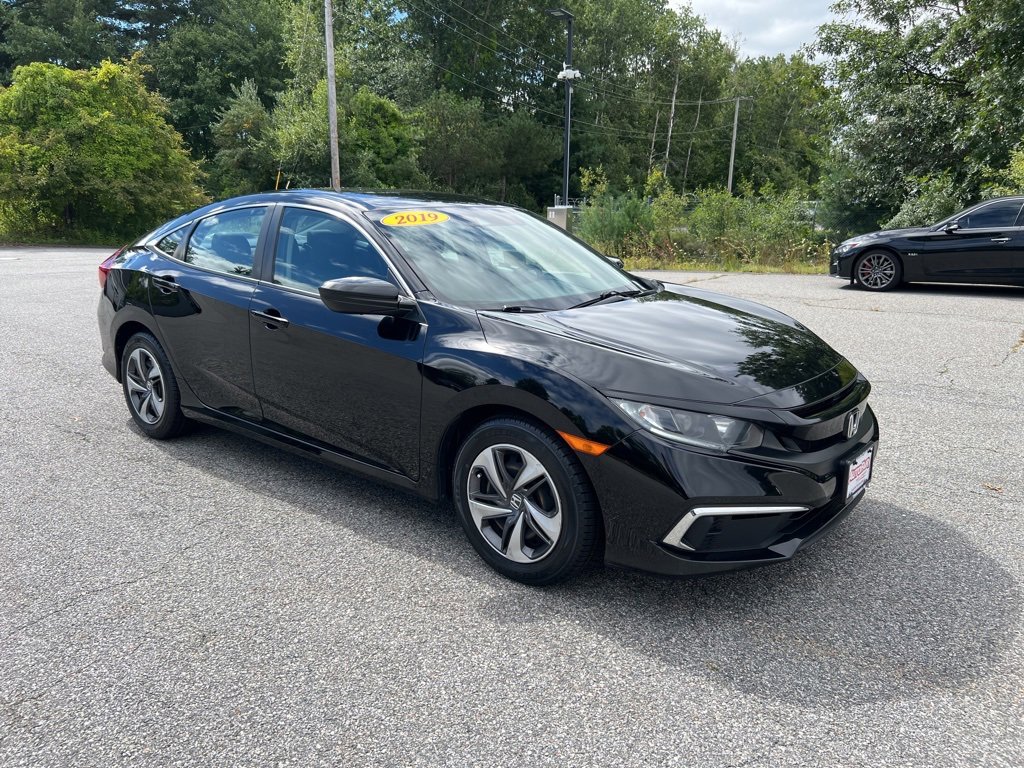 Used 2019 Honda Civic LX with VIN 2HGFC2F63KH585603 for sale in Tewksbury, MA