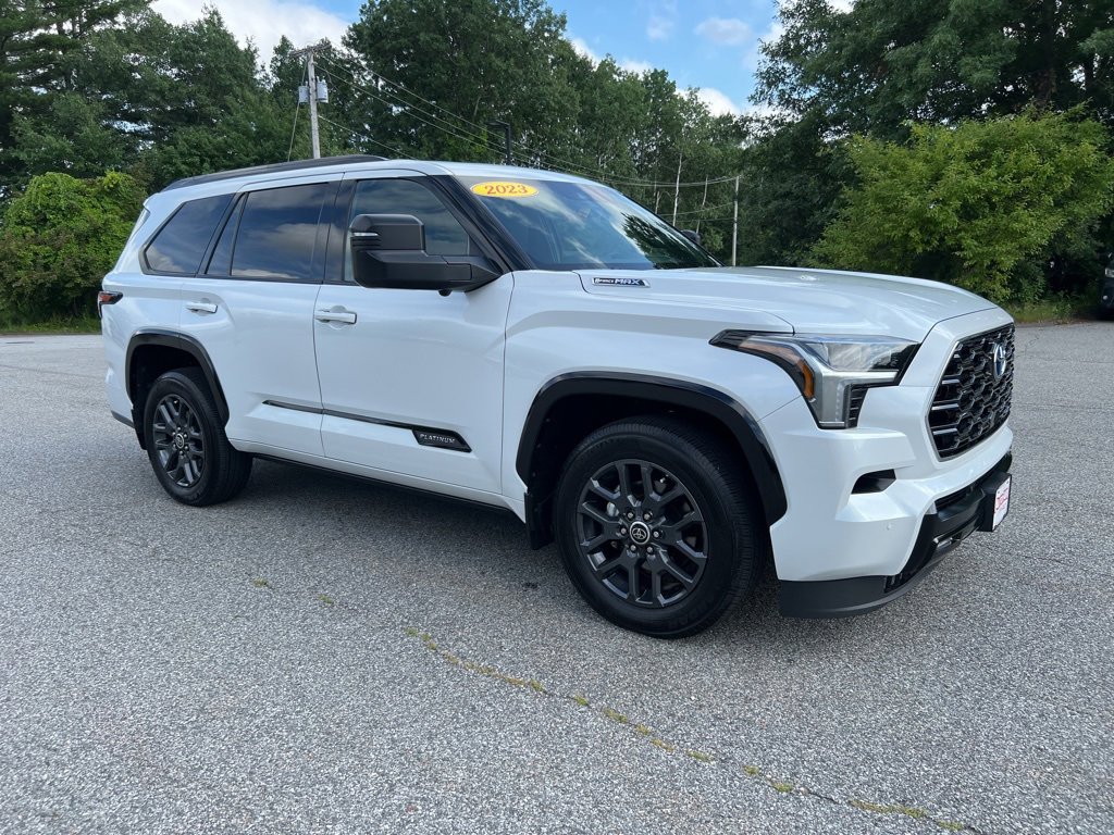 Certified 2023 Toyota Sequoia Platinum with VIN 7SVAAABA2PX011599 for sale in Tewksbury, MA