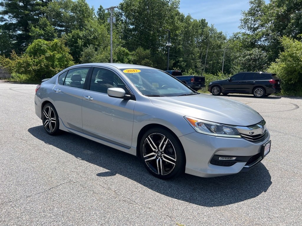 Used 2017 Honda Accord Sport SE with VIN 1HGCR2F14HA193291 for sale in Tewksbury, MA