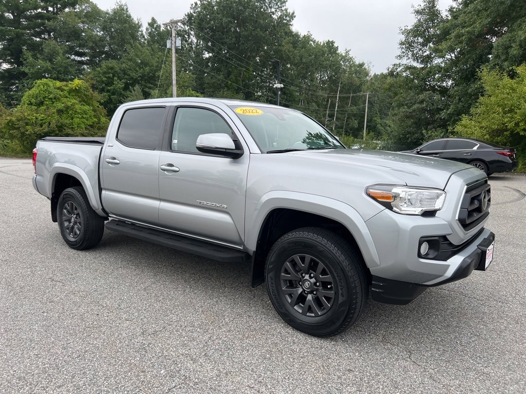 Used 2022 Toyota Tacoma SR5 with VIN 3TMCZ5AN4NM458851 for sale in Tewksbury, MA