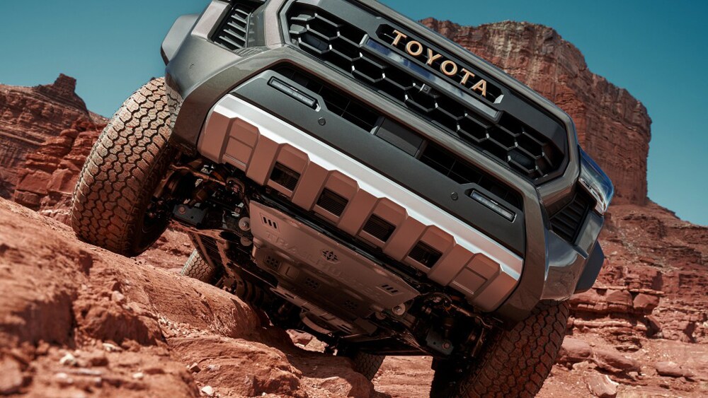 TNGA-F Global Truck Platform, Coil Spring Rear Suspension, Off-Road Enthusiasts, i-FORCE MAX Hybrid, 326 Horsepower, 465 lb.-ft. Torque, Michigan-Based Engineering, Extreme Spirit, High-Lift Jack, TRD Models