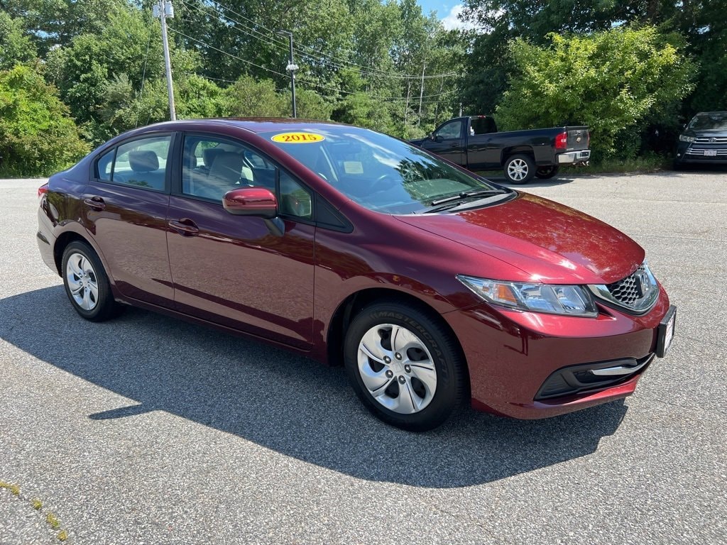 Used 2015 Honda Civic LX with VIN 19XFB2F57FE703856 for sale in Tewksbury, MA