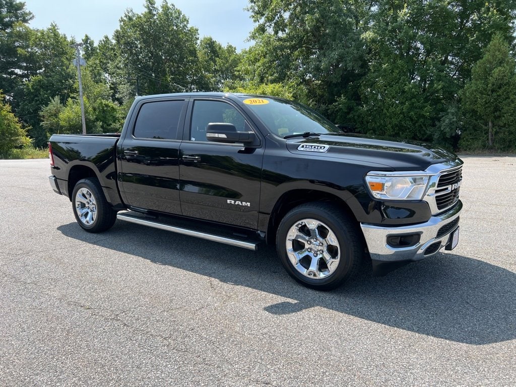 Used 2021 RAM Ram 1500 Pickup Big Horn/Lone Star with VIN 1C6SRFFT9MN701820 for sale in Tewksbury, MA