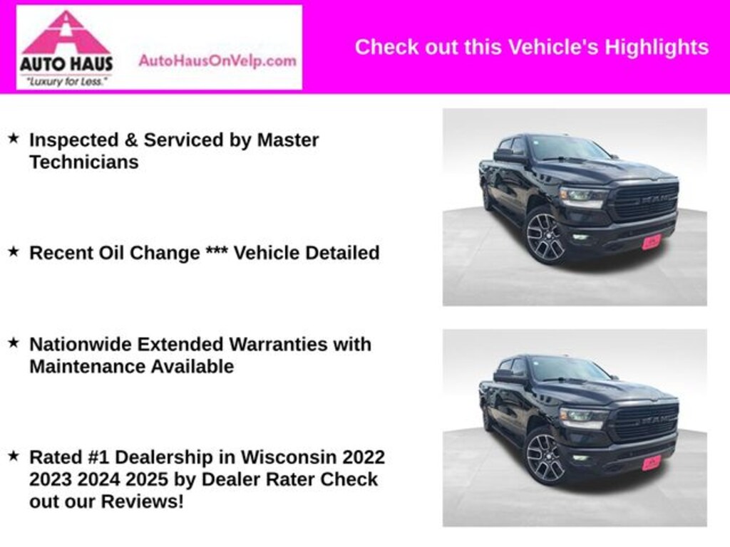 Used 2020 Ram 1500 Rebel Truck Crew Cab