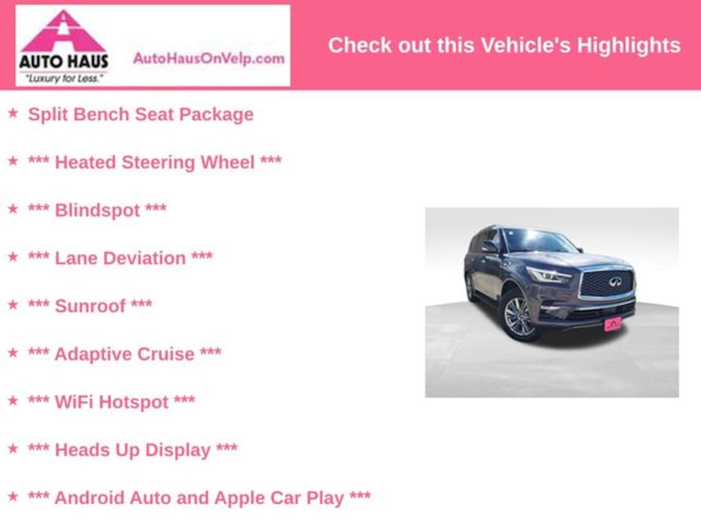 Used 2022 INFINITI QX80 LUXE SUV