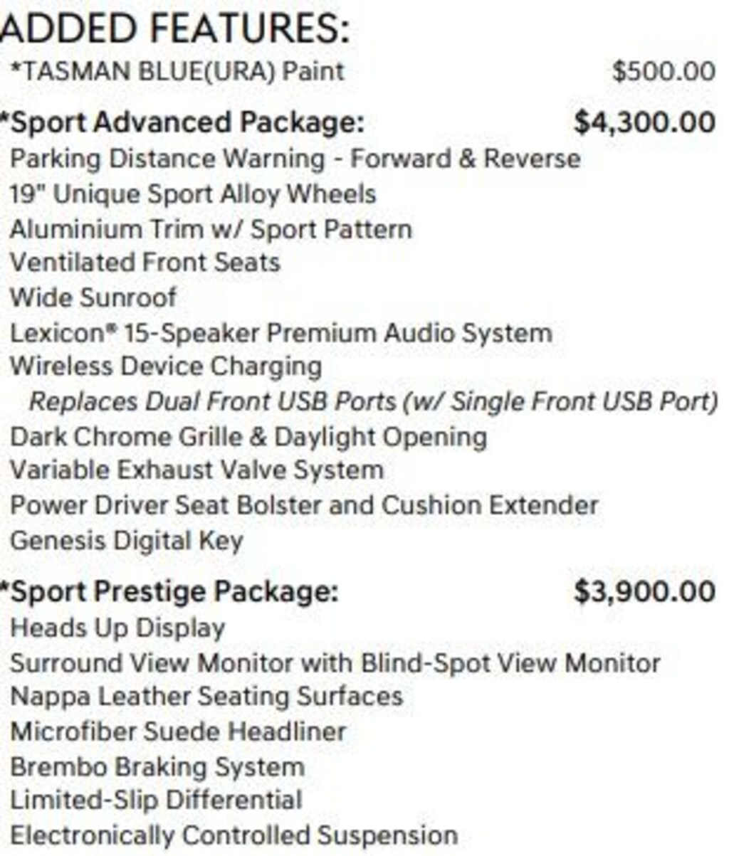 Used 2022 Genesis G70 3.3T Sedan