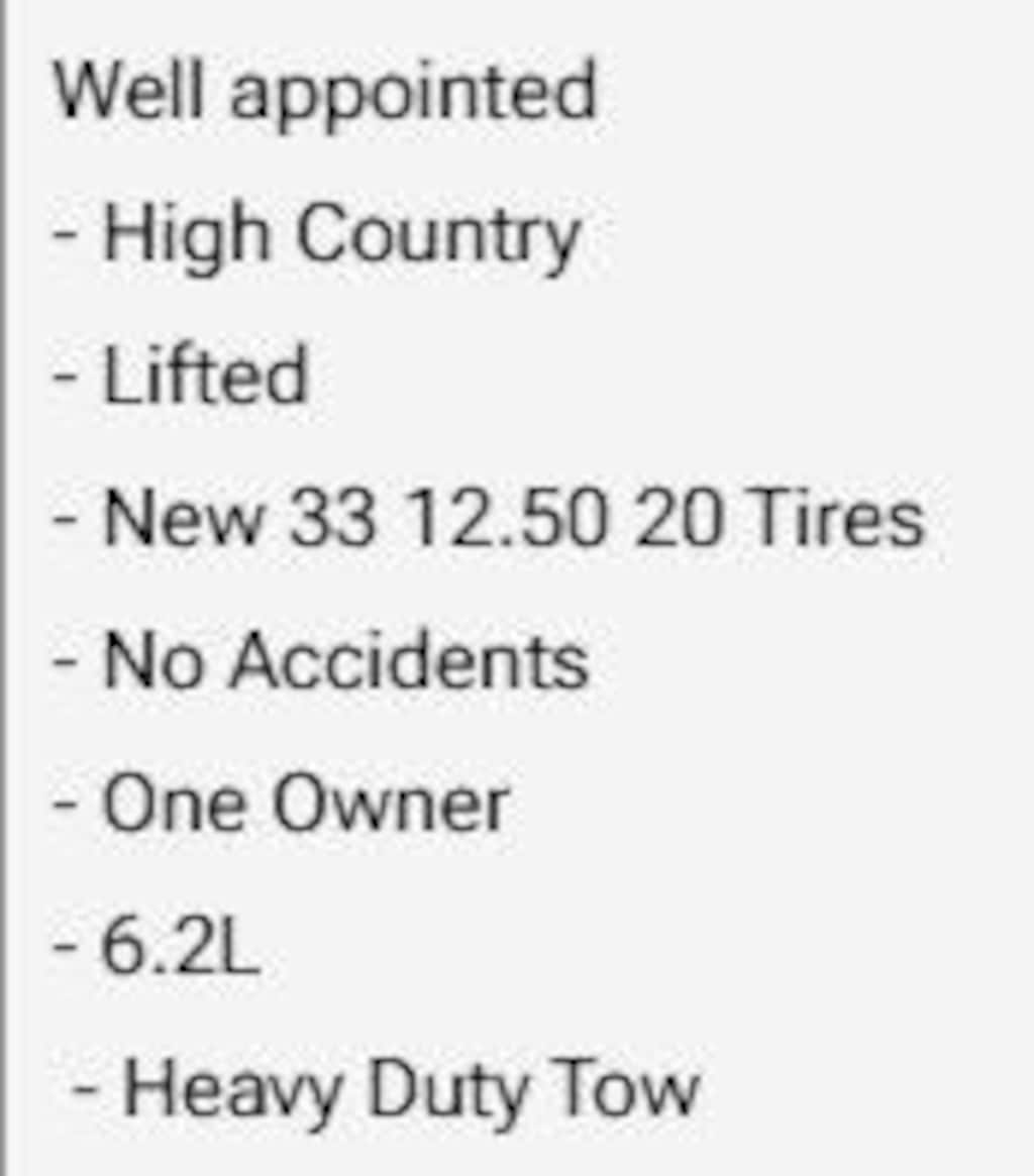 Used 2021 Chevrolet Silverado 1500 High Country Truck Crew Cab