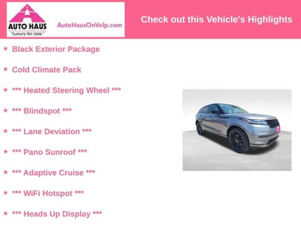 Used 2021 Land Rover Range Rover Velar P250 S SUV