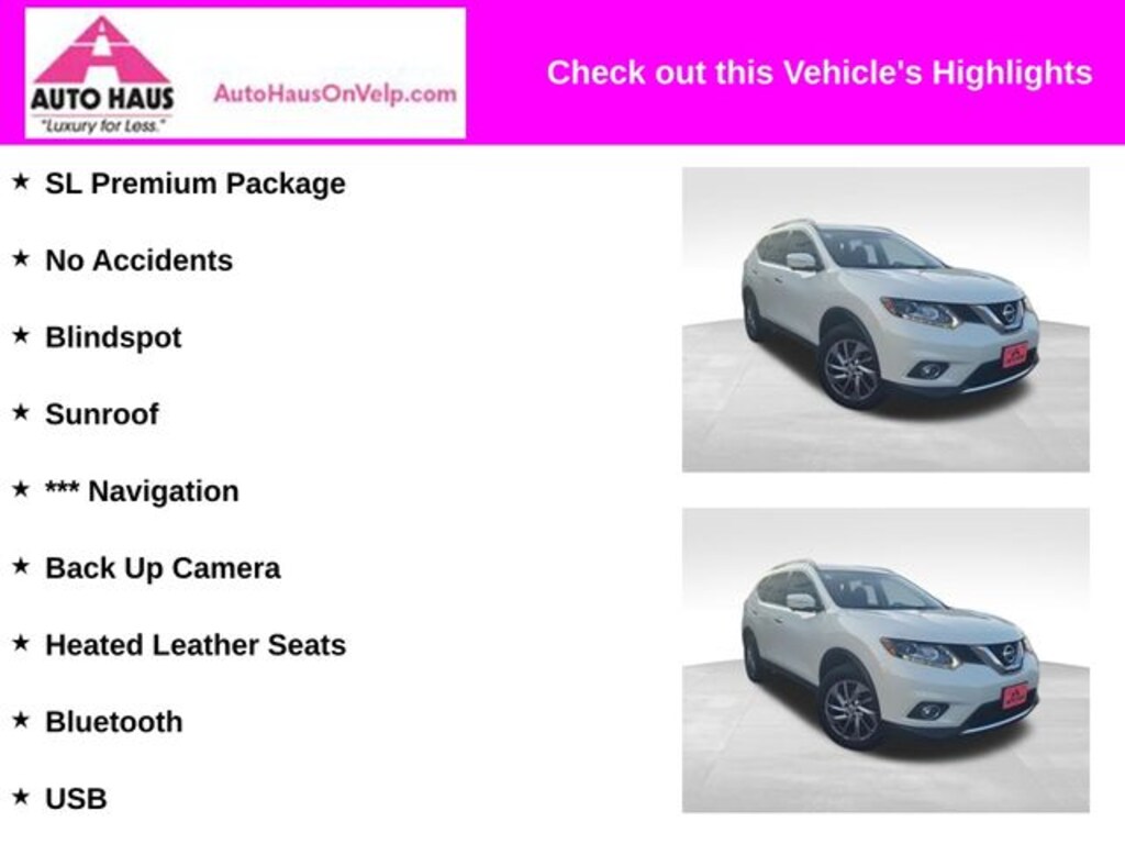 Used 2015 Nissan Rogue SL SUV