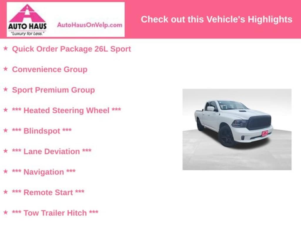 Used 2014 Ram 1500 Sport Truck Quad Cab