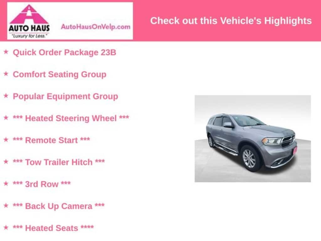 Used 2016 Dodge Durango SXT SUV