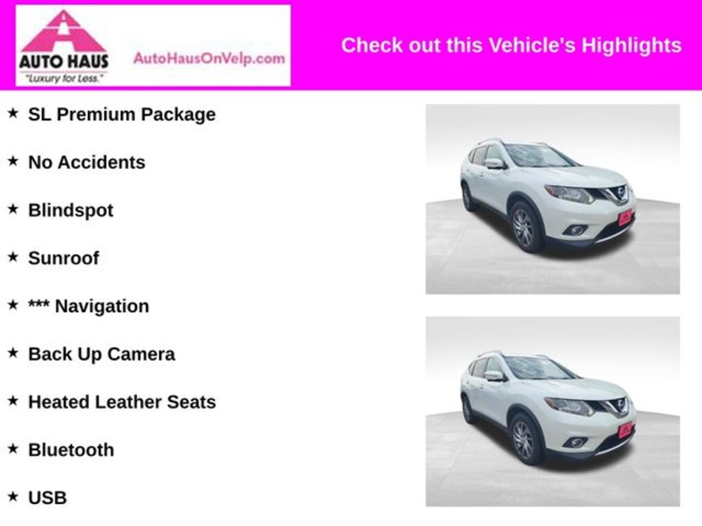 Used 2015 Nissan Rogue SL SUV