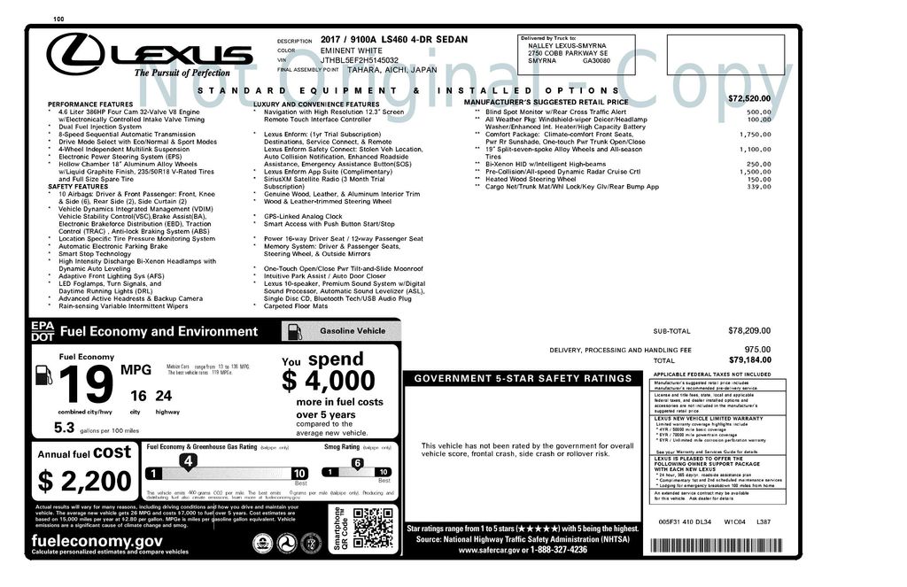 2017 Lexus LS Base's photo