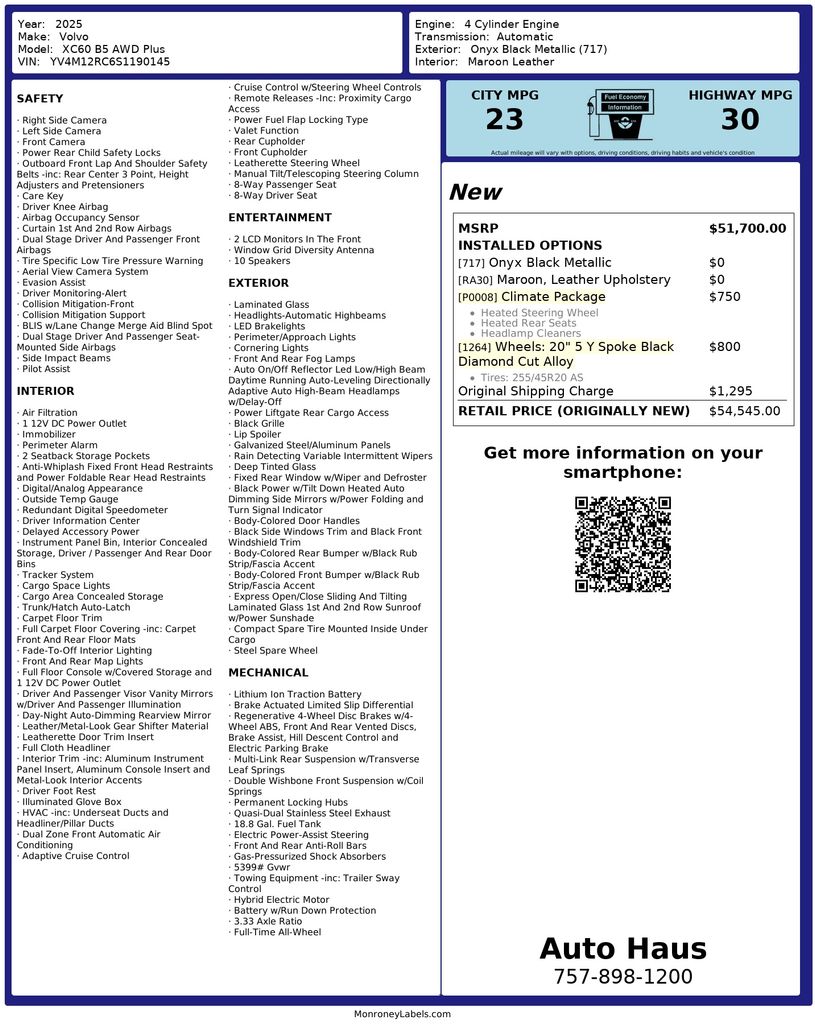 2025 Volvo XC60 Plus's photo