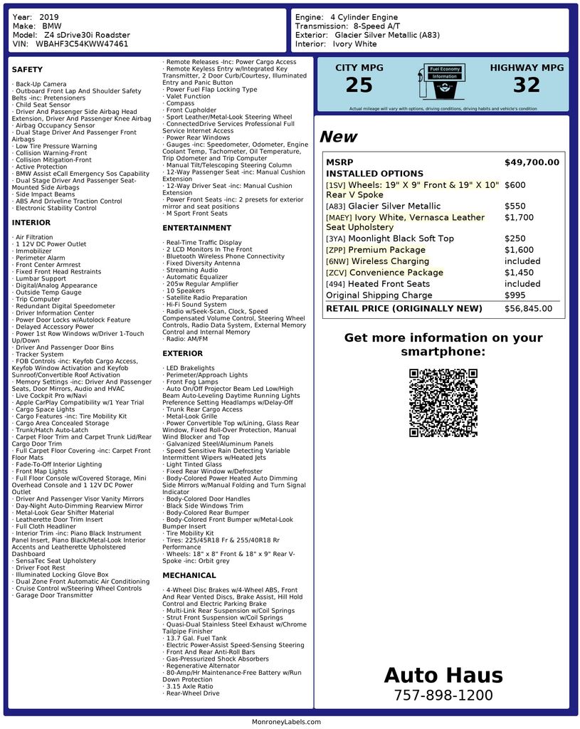 2019 BMW Z4 Base's photo