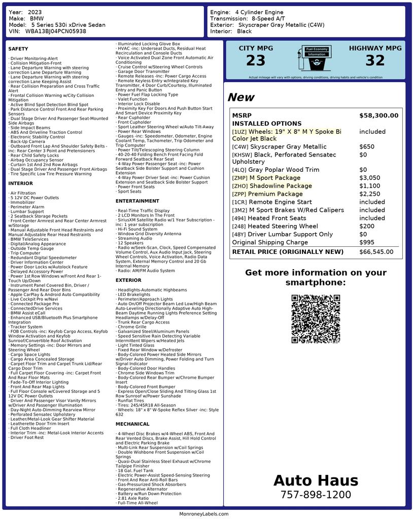 2023 BMW 5 Series 530i's photo