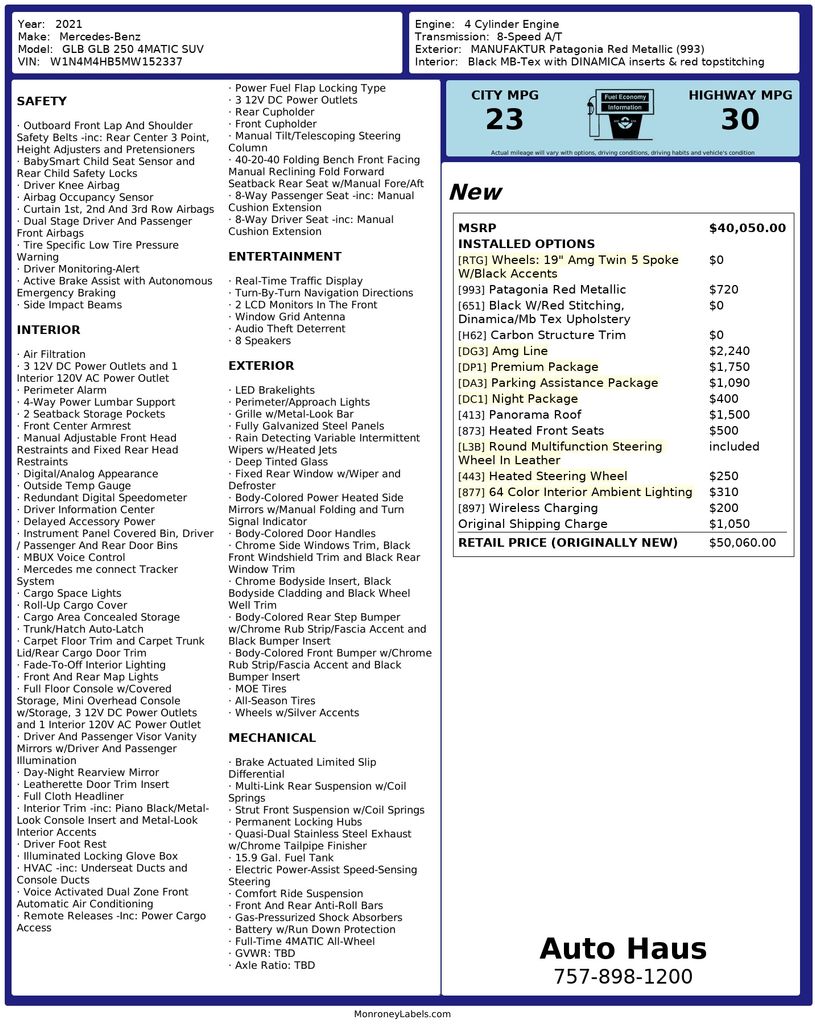 2021 Mercedes-Benz GLB Base's photo