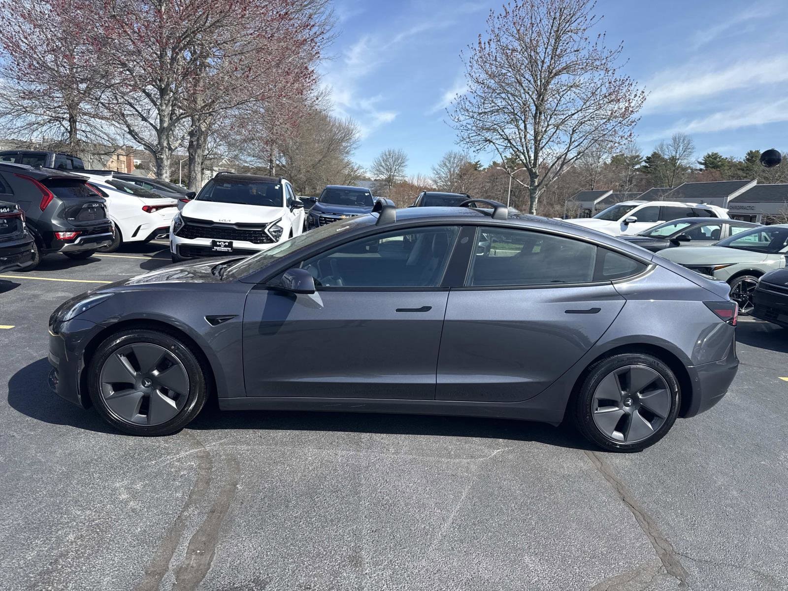 Used 2021 Tesla Model 3 Base with VIN 5YJ3E1EB9MF869296 for sale in Dartmouth, MA