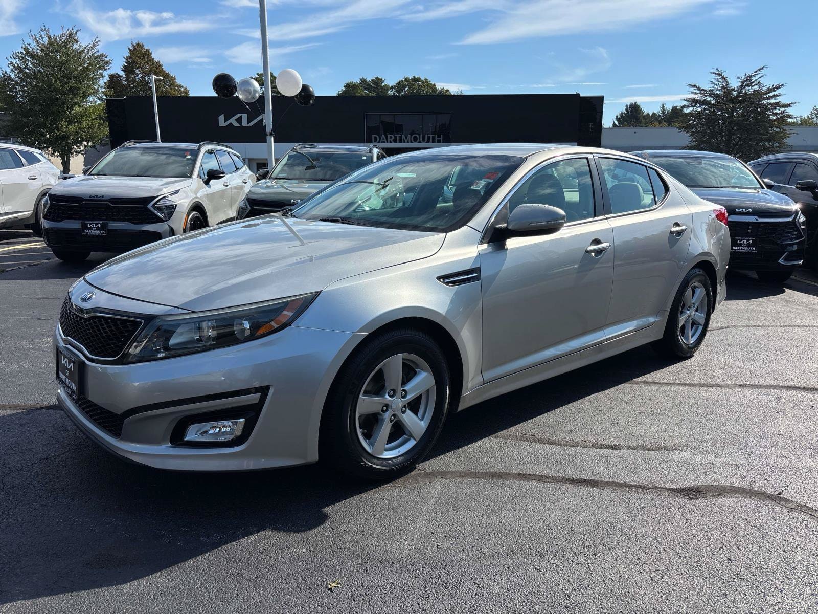 Used 2015 Kia Optima LX with VIN 5XXGM4A75FG466293 for sale in Dartmouth, MA