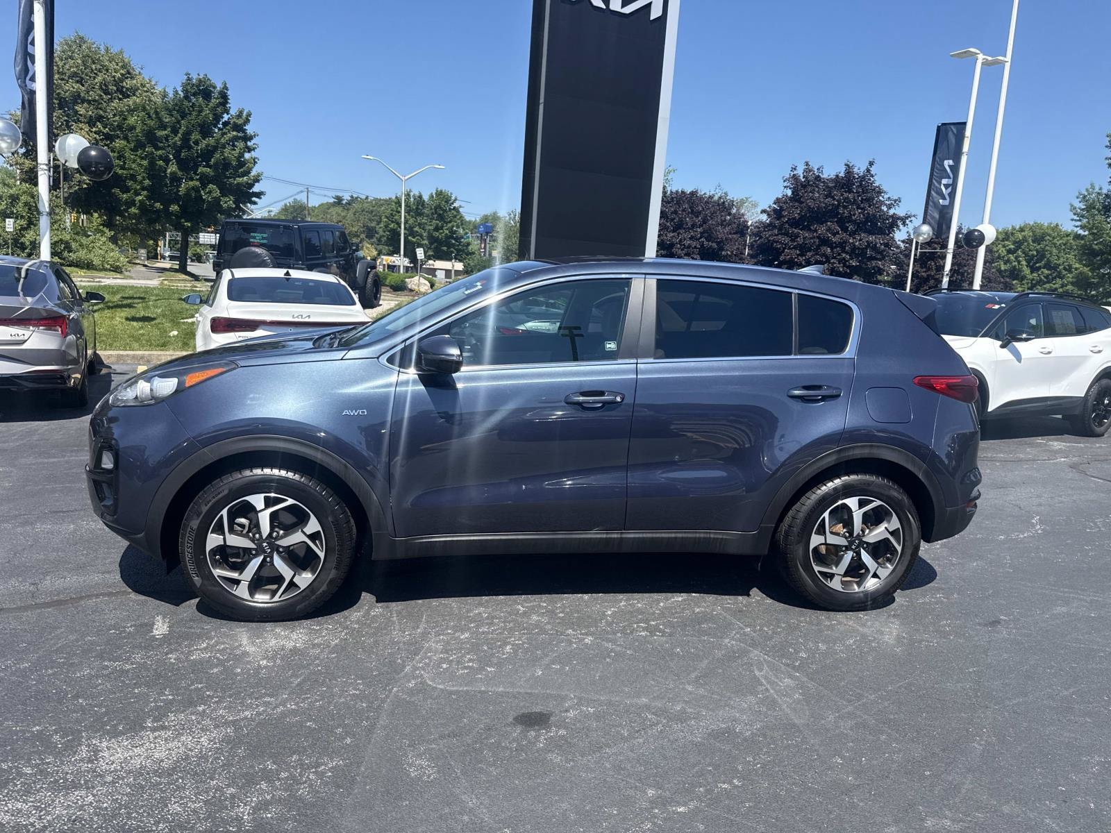 Used 2021 Kia Sportage LX with VIN KNDPMCAC9M7881582 for sale in Dartmouth, MA