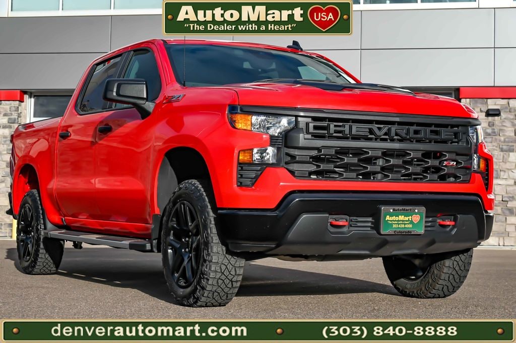 Used 2024 Chevrolet Silverado 1500 Custom Trail Boss Truck Crew Cab
