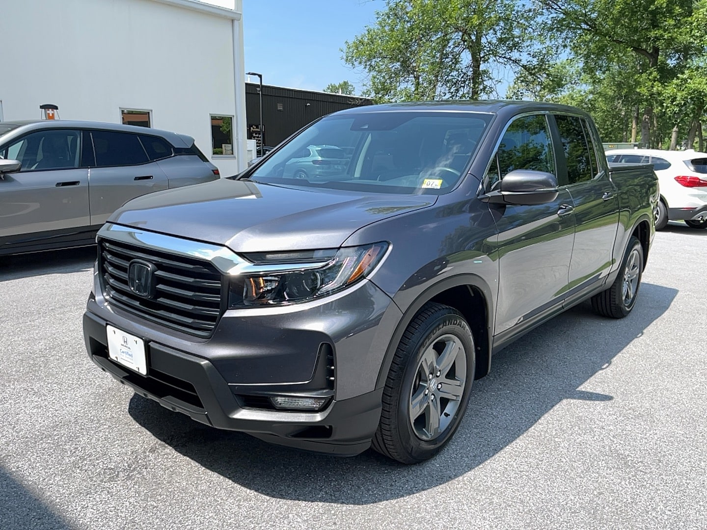 Gray (Modern Steel) 2023 Honda Ridgeline Pickup Truck All-Wheel Drive Automatic