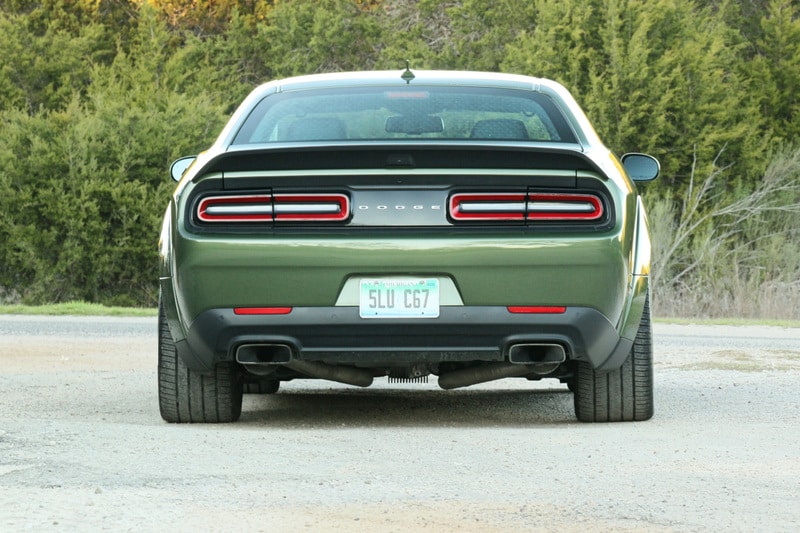 View of the exterior of the 2020 Dodge Challenger R/T Scat Pack Widebody