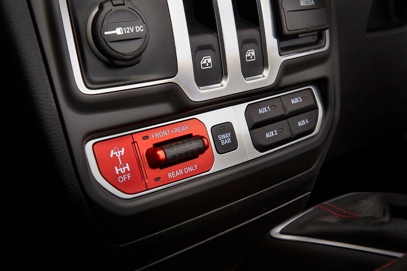 Jeep Wrangler Rubicon 4WD settings
