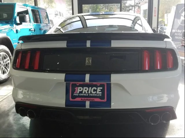 In race mode, there’s enough power to spin the GT350’s wheels in the first three gears.
