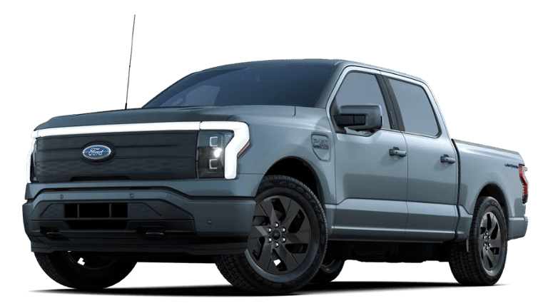 Ford F-150 Lightning in Azure Gray Metallic Tri-Coat