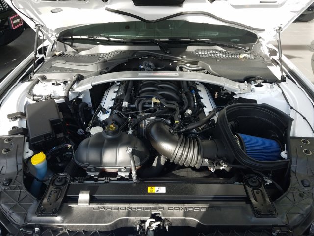 The GT350 features a flat-plane V8 good for 526 horsepower and 429 lb-ft of torque.