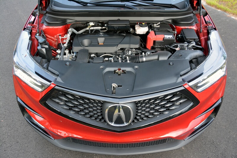  The Acura RDX  features a 2.0-liter engine rated at 272 horsepower and 280 lb-ft of torque. 