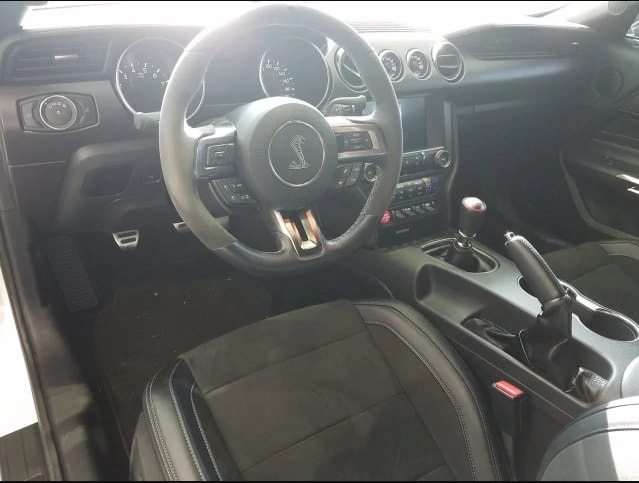 The interior of the GT350 is standard Mustang, with the exception of stellar Recaro seats.