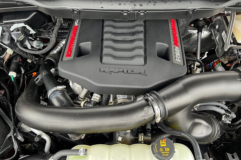 The Ford F-150 Raptor has a twin-turbo V6