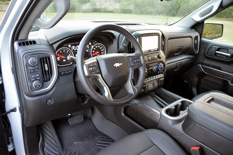 Interior of the 2022 Chevrolet Silverado LTZ