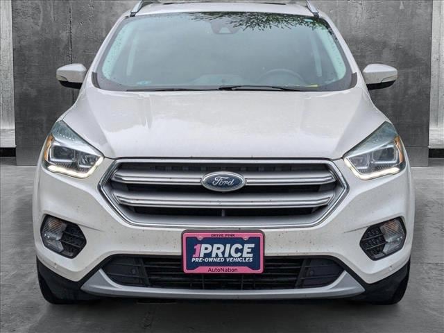 Used 2017 Ford Escape Titanium with VIN 1FMCU0J99HUE21858 for sale in Amherst, OH